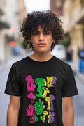 Black Neon Mushroom T-Shirt