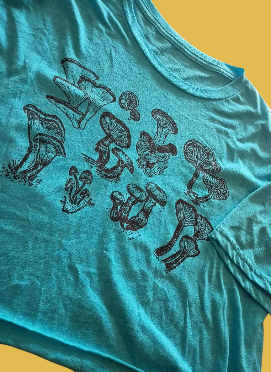 Blue Crop Top T-shirt