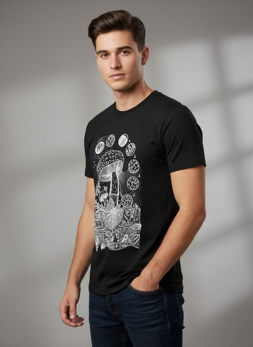Fluorescent Mycelium T-shirt