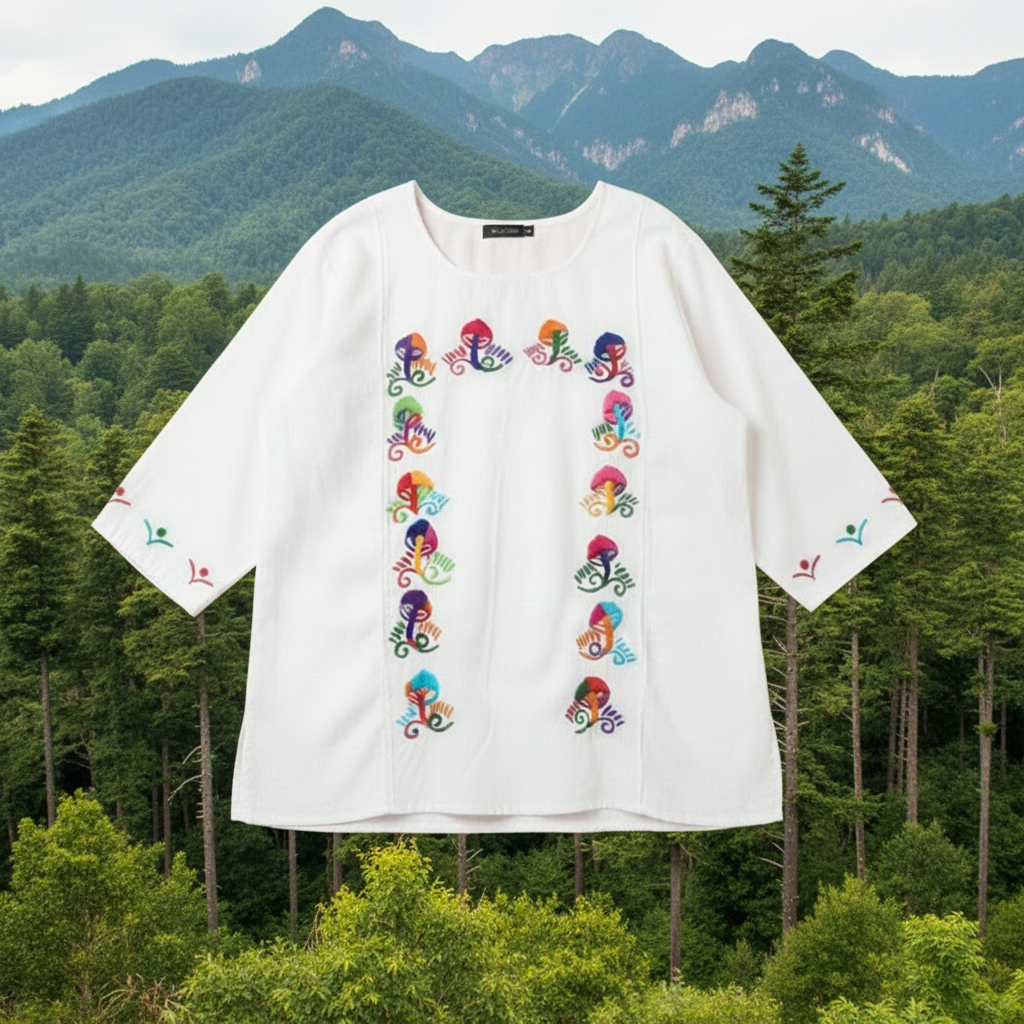 Camisa Oaxaca Bordado Mujer