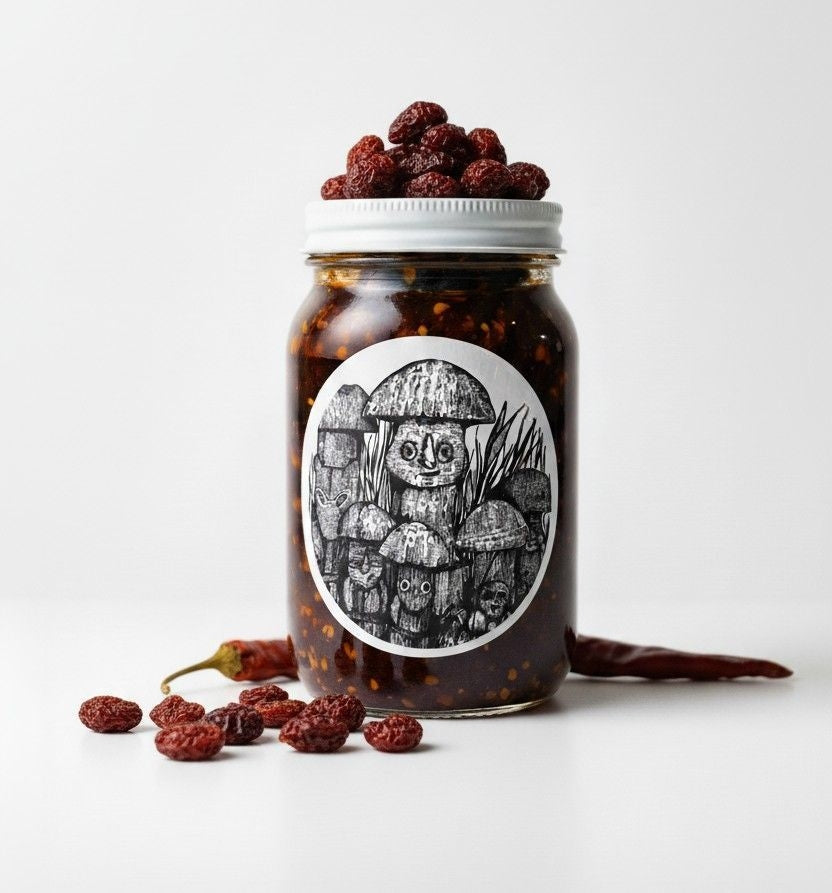 Salsa Macha con Arandanos