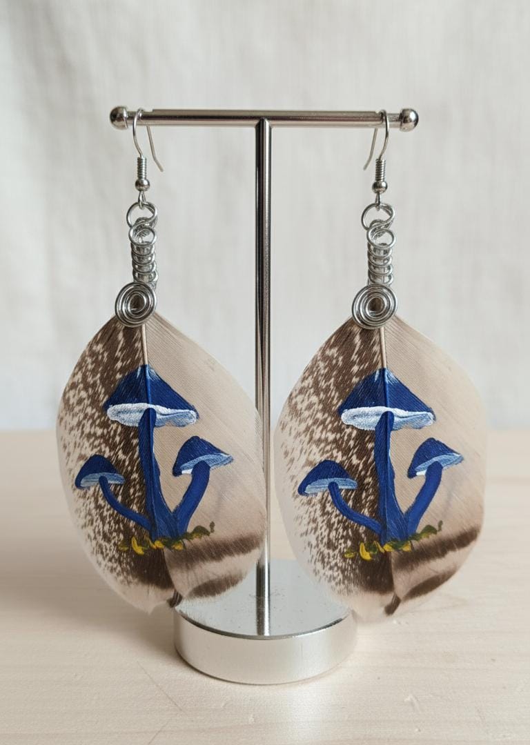 Feather earrings