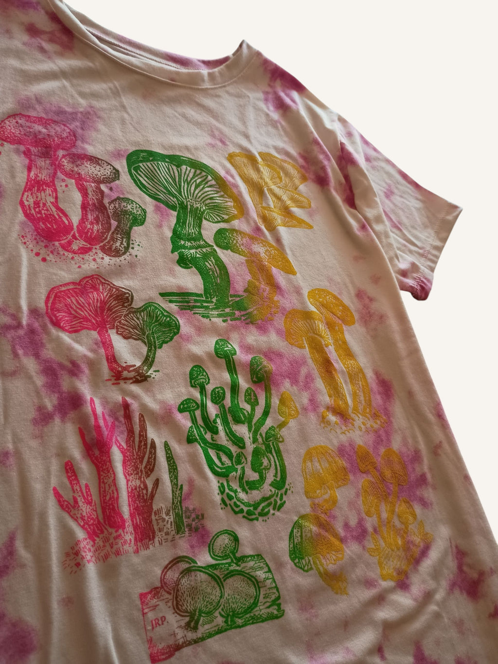 Neon Mushroom Tie Dye T-Shirt