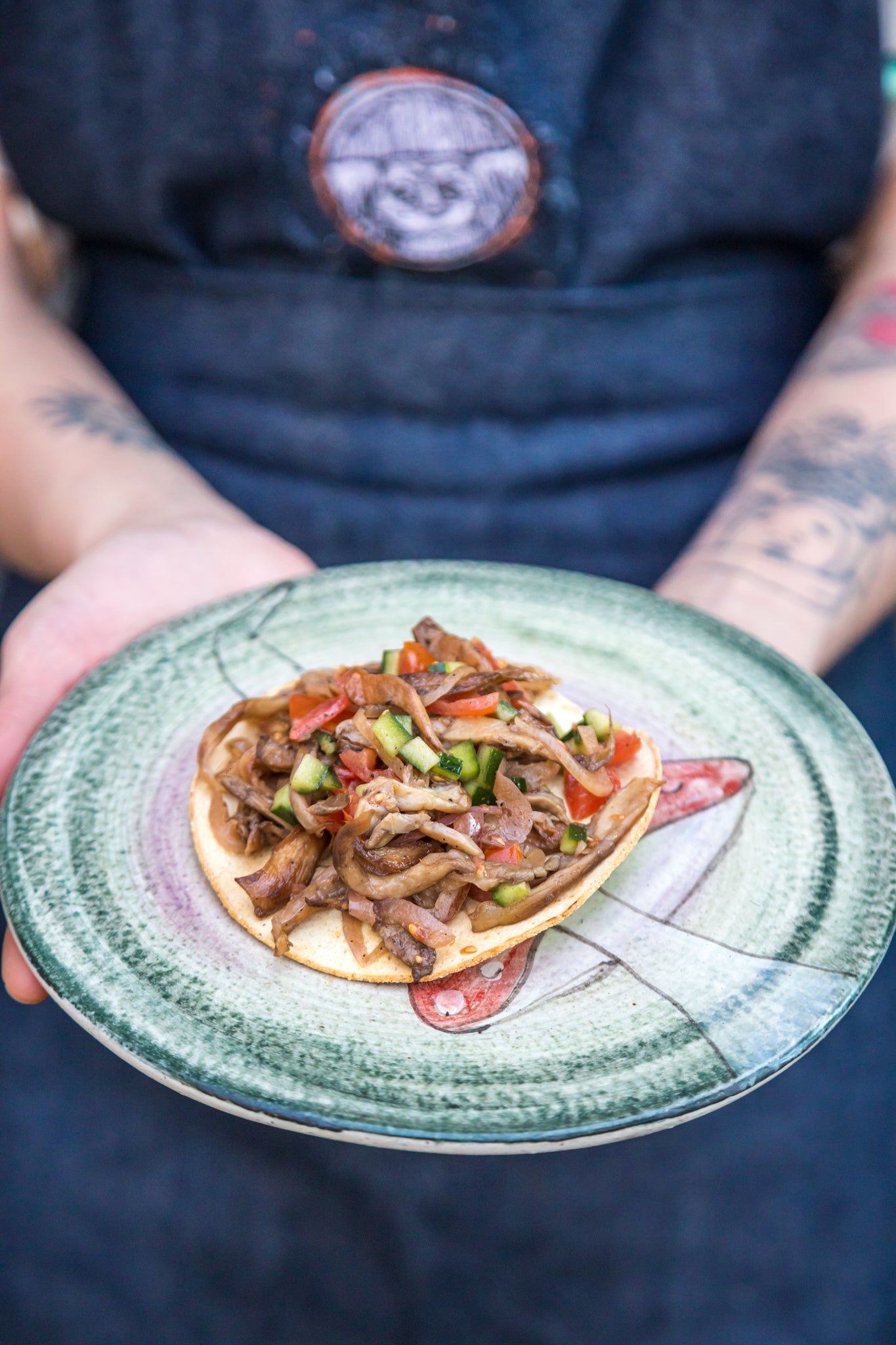 Tostada Ceviche de setas