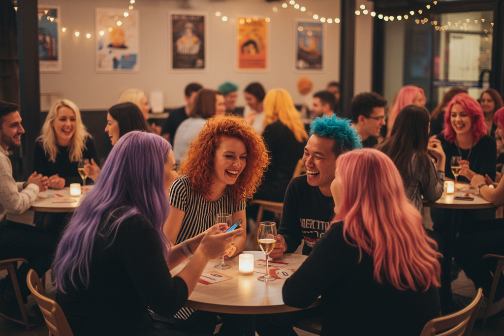 speed dating having fun people with hair colors